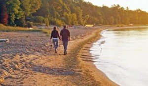 One of the best things about Jacksonport —  a stroll along the beach.